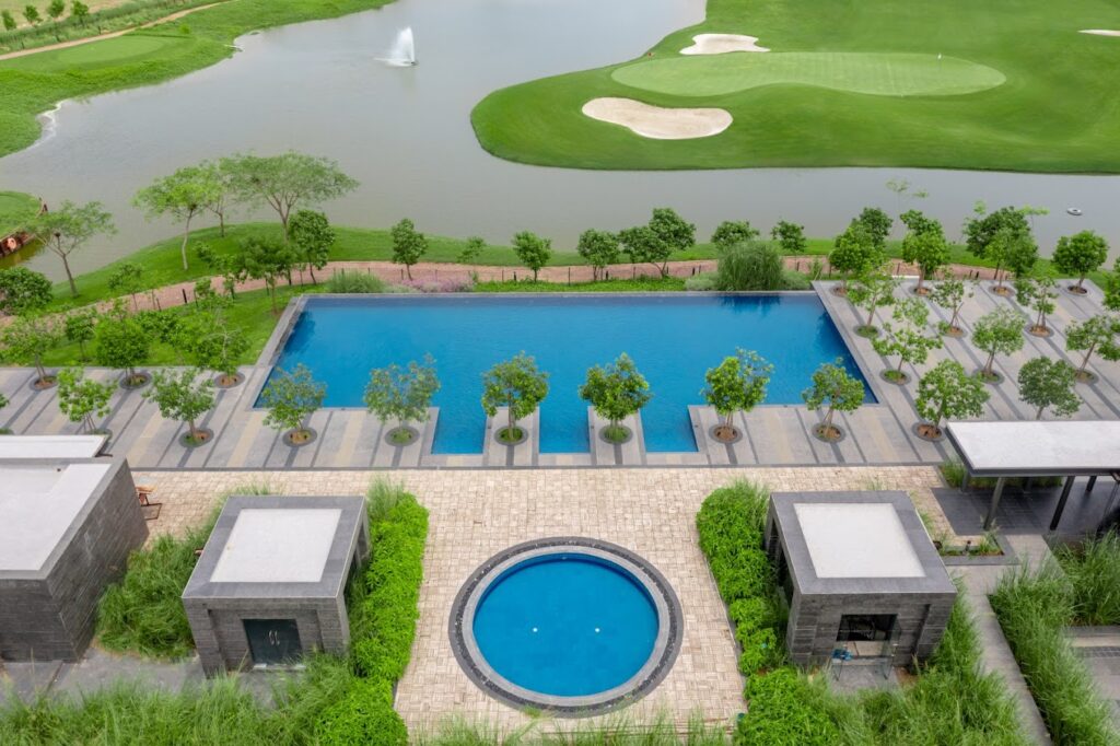 Aerial View of the pool